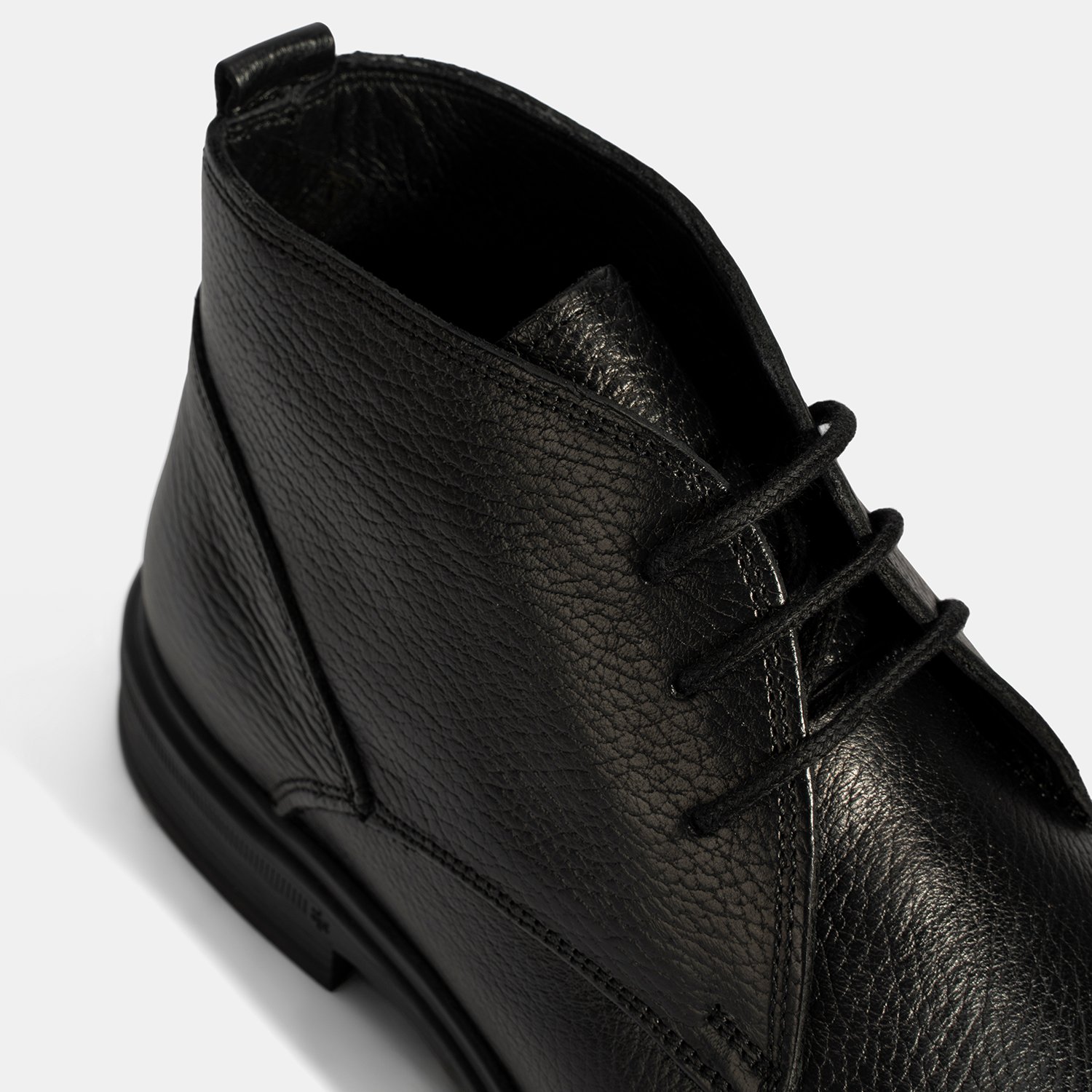 Desa Siyah Desa Bağcıklı Erkek Deri Bot