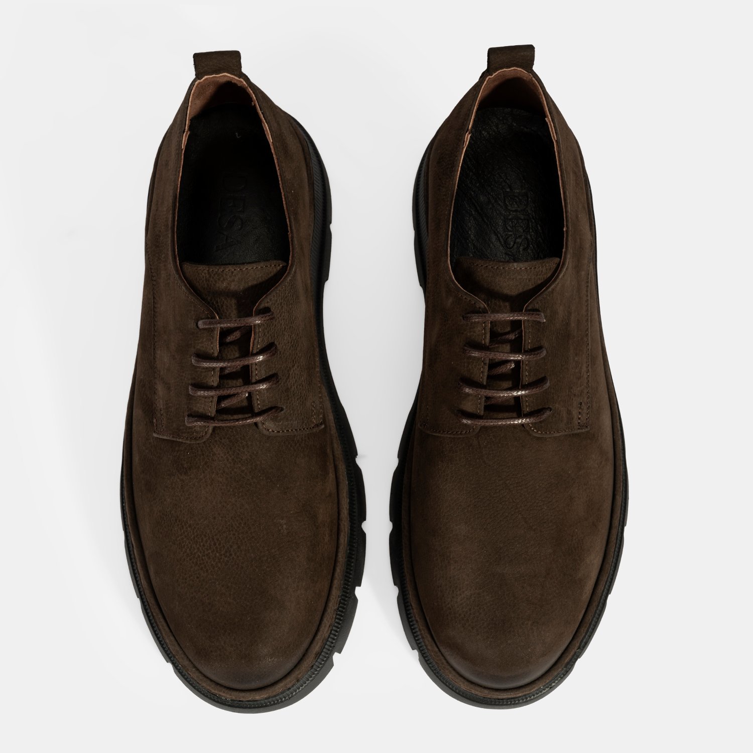 Desa Kahverengi Desa Bağcıklı Erkek Nubuk Deri Ayakkabı