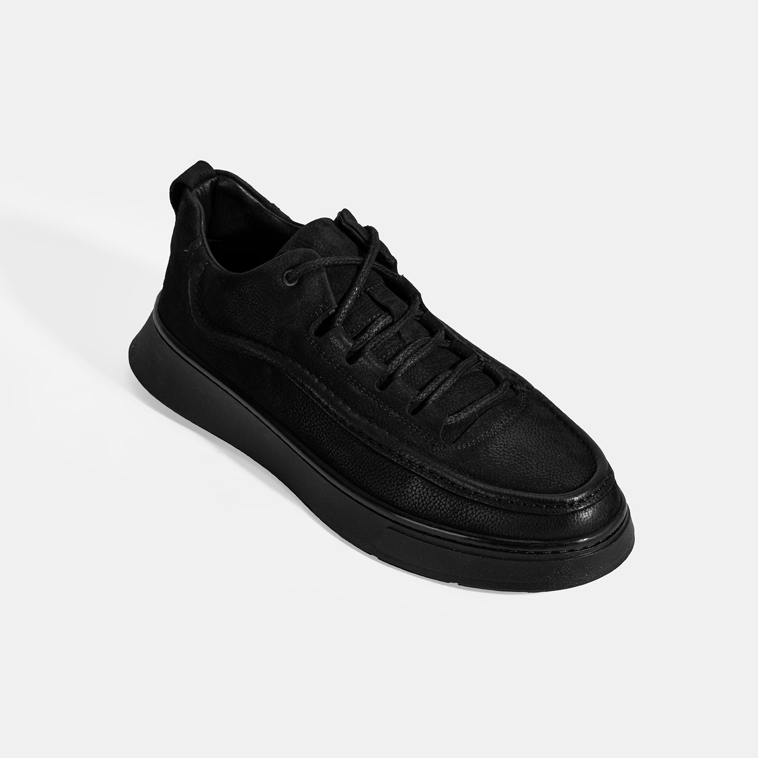 Desa Siyah Desa Bağcıklı Erkek Nubuk Deri Sneaker