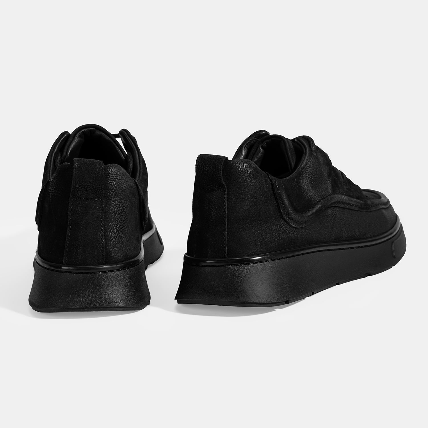 Desa Siyah Desa Bağcıklı Erkek Nubuk Deri Sneaker