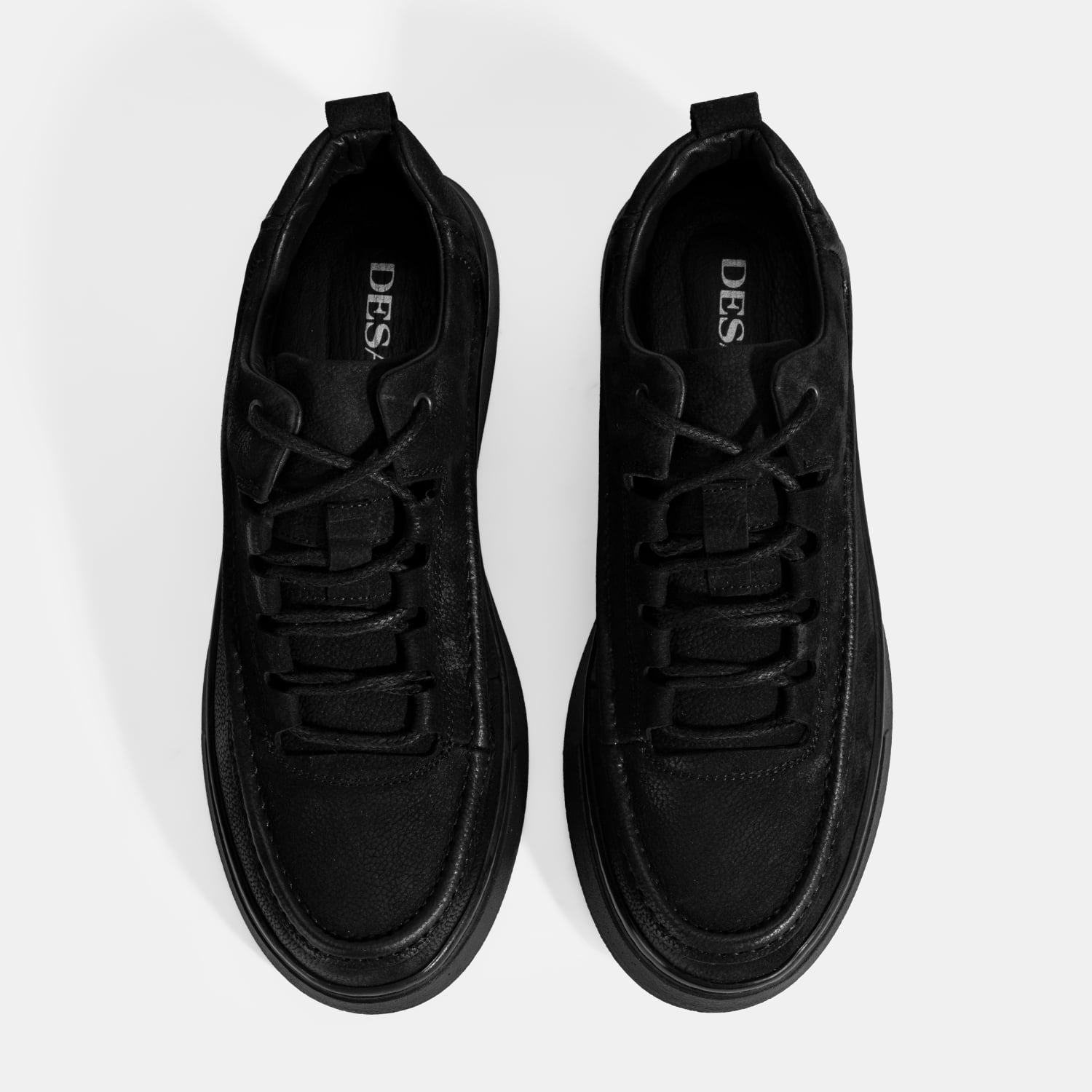 Desa Siyah Desa Bağcıklı Erkek Nubuk Deri Sneaker