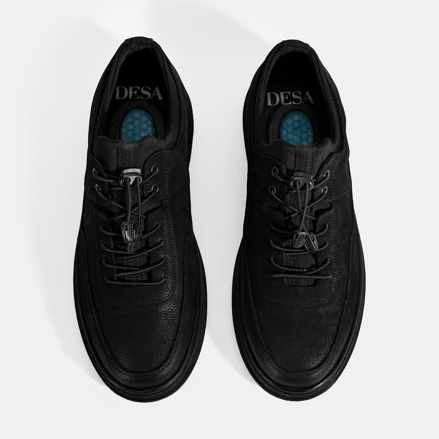 Desa Siyah Desa Bağcıklı Erkek Nubuk Deri Sneaker