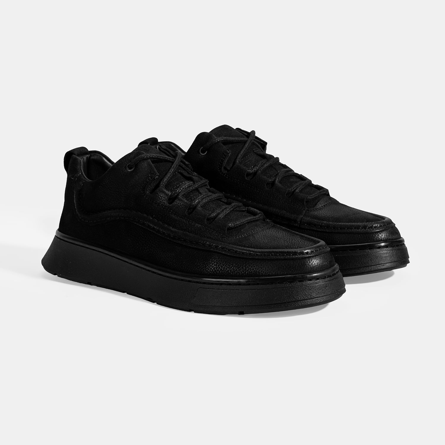 Desa Siyah Desa Bağcıklı Erkek Nubuk Deri Sneaker