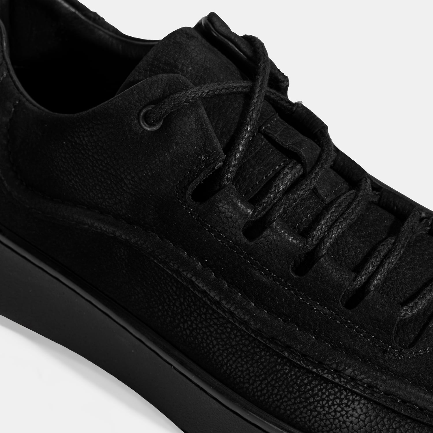 Desa Siyah Desa Bağcıklı Erkek Nubuk Deri Sneaker