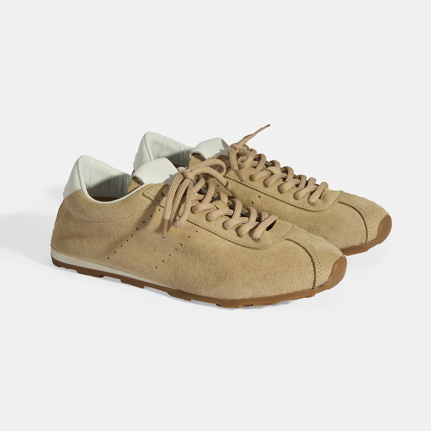 Desa Bej Desa Bağcıklı Kadın Süet Spor Ayakkabı