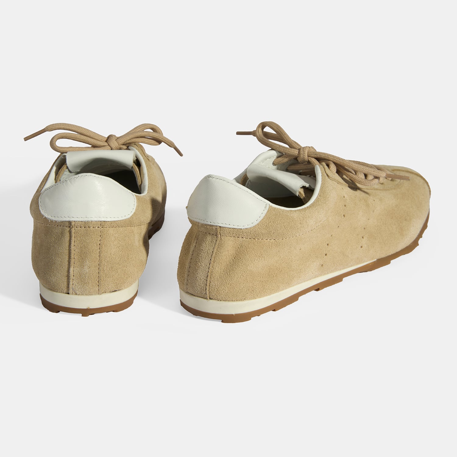 Desa Bej Desa Bağcıklı Kadın Süet Spor Ayakkabı