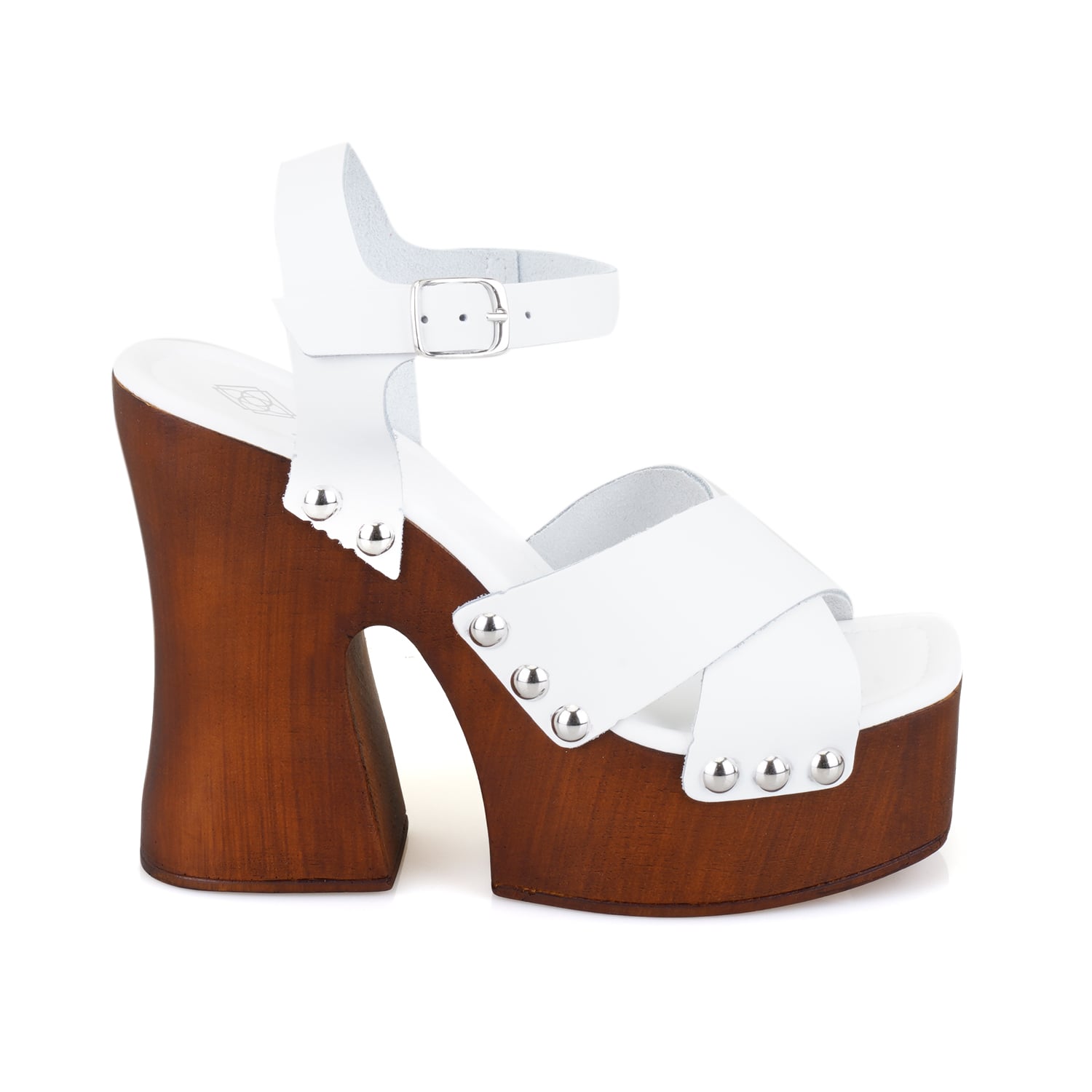 Desa Siyah Desa Deri Kadın Platform Topuklu Sandalet