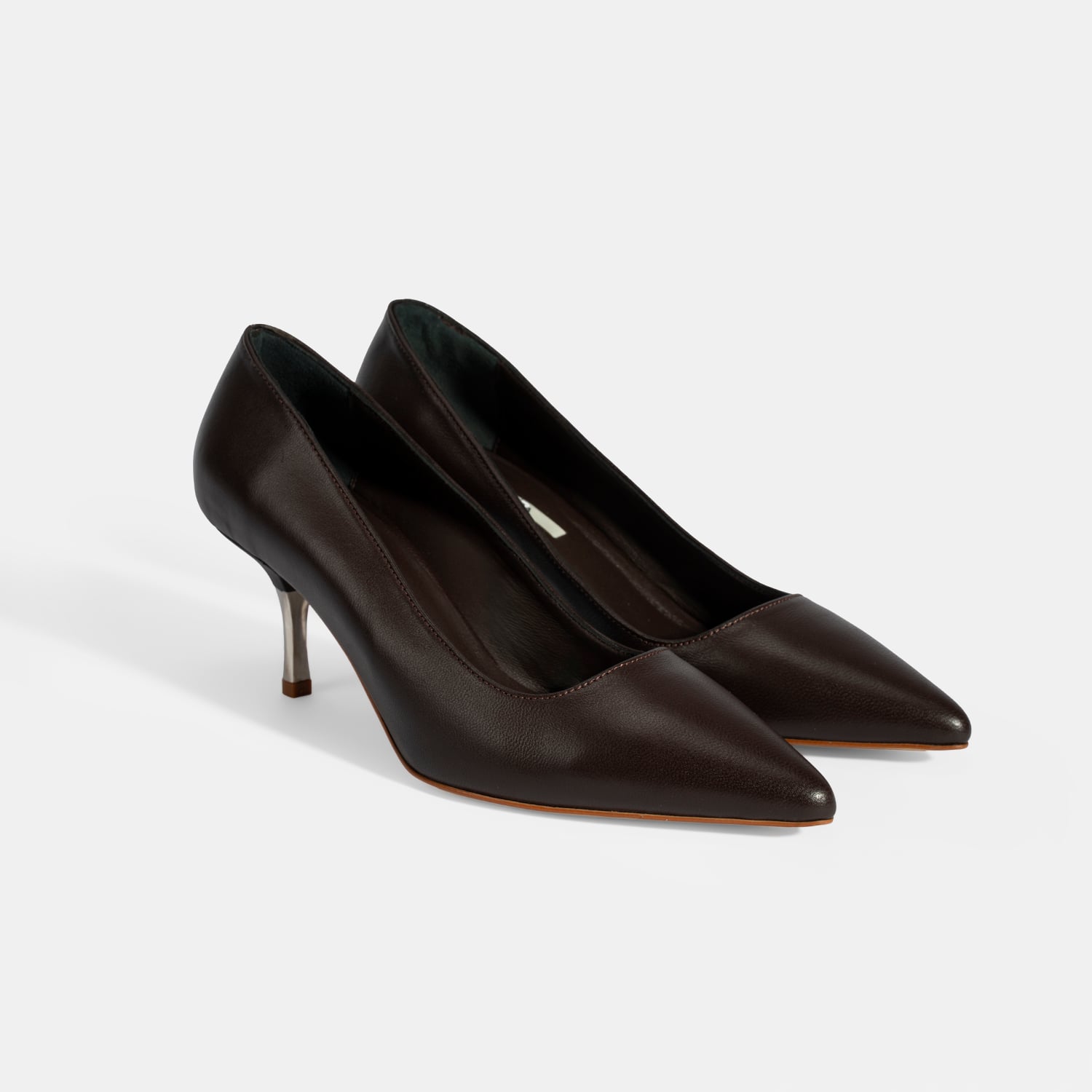 Desa Kahverengi Desa Deri Kadın Stiletto