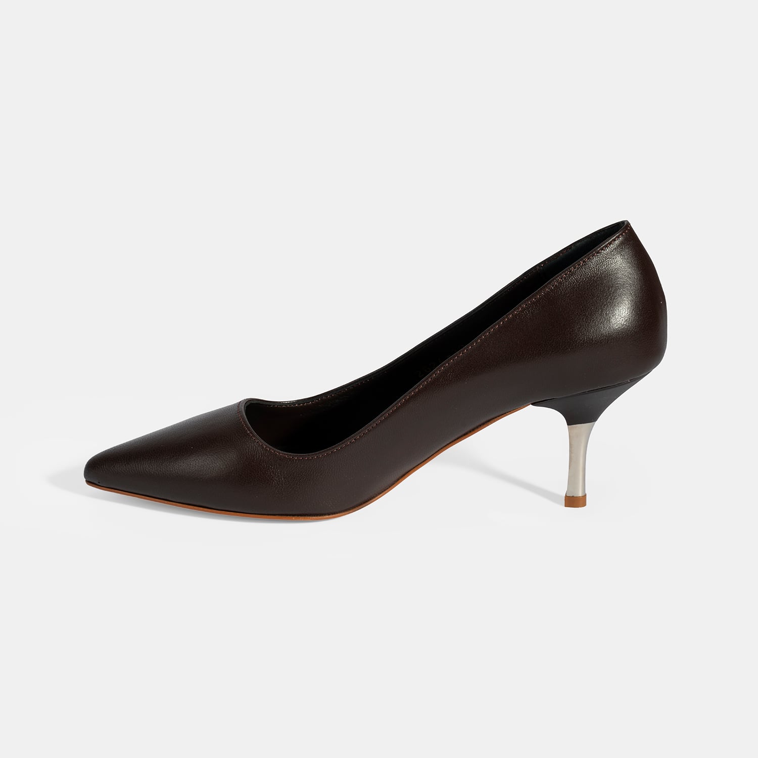 Desa Kahverengi Desa Deri Kadın Stiletto