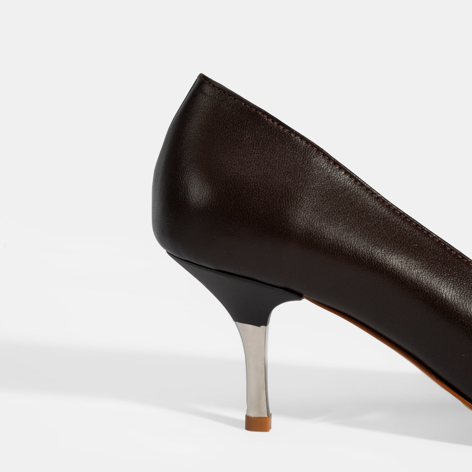 Desa Kahverengi Desa Deri Kadın Stiletto