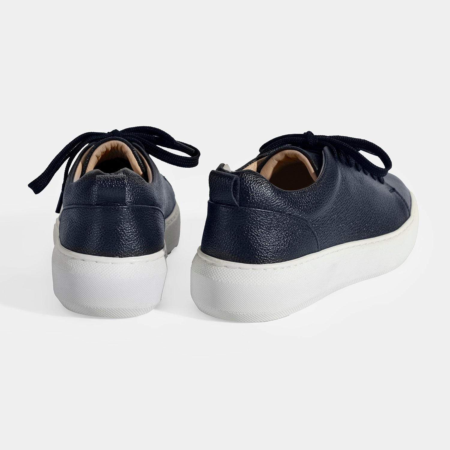 Desa Lacivert Desa Bağcıklı Kadın Deri Sneaker