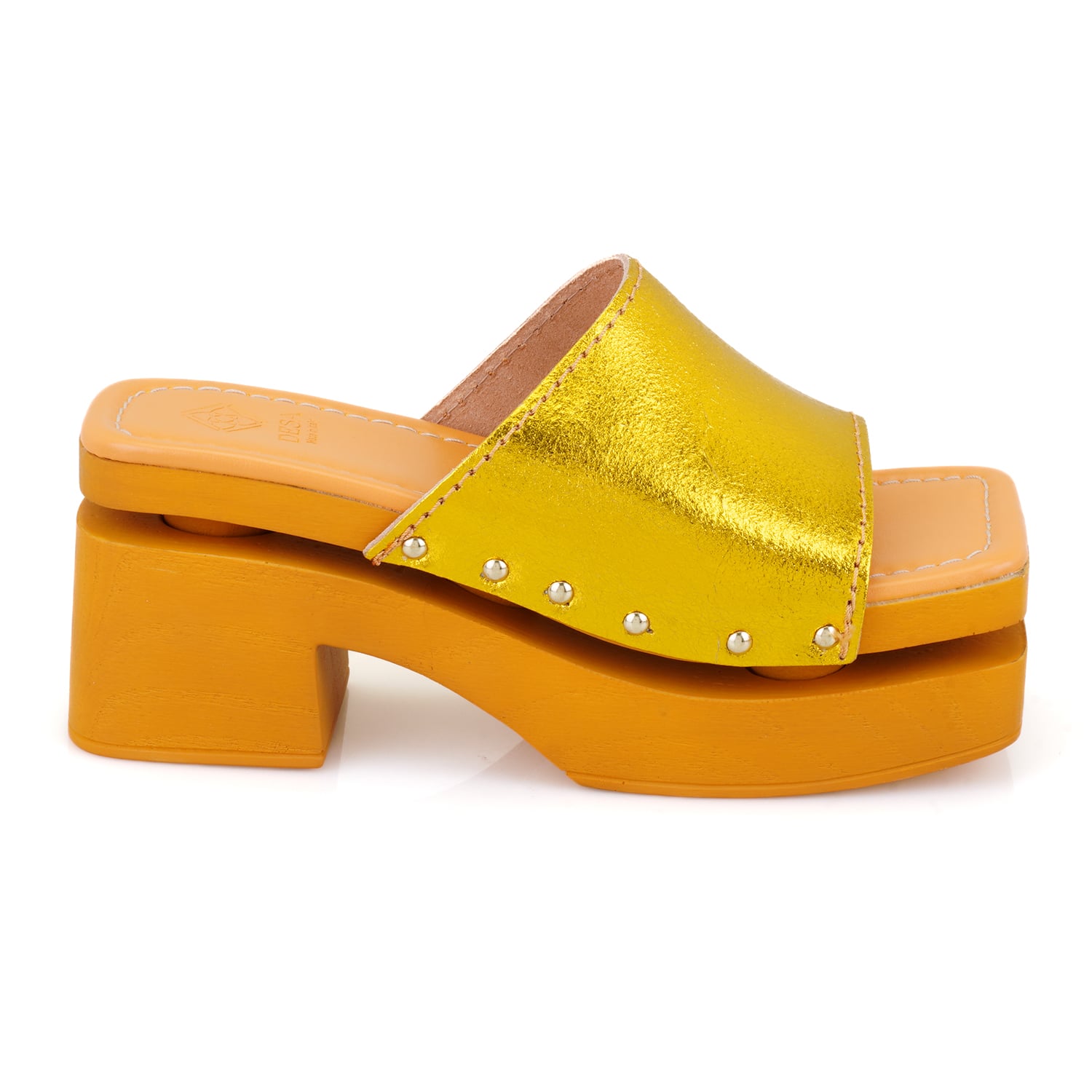 Desa Mavi Desa Deri Kadın Topuklu Terlik