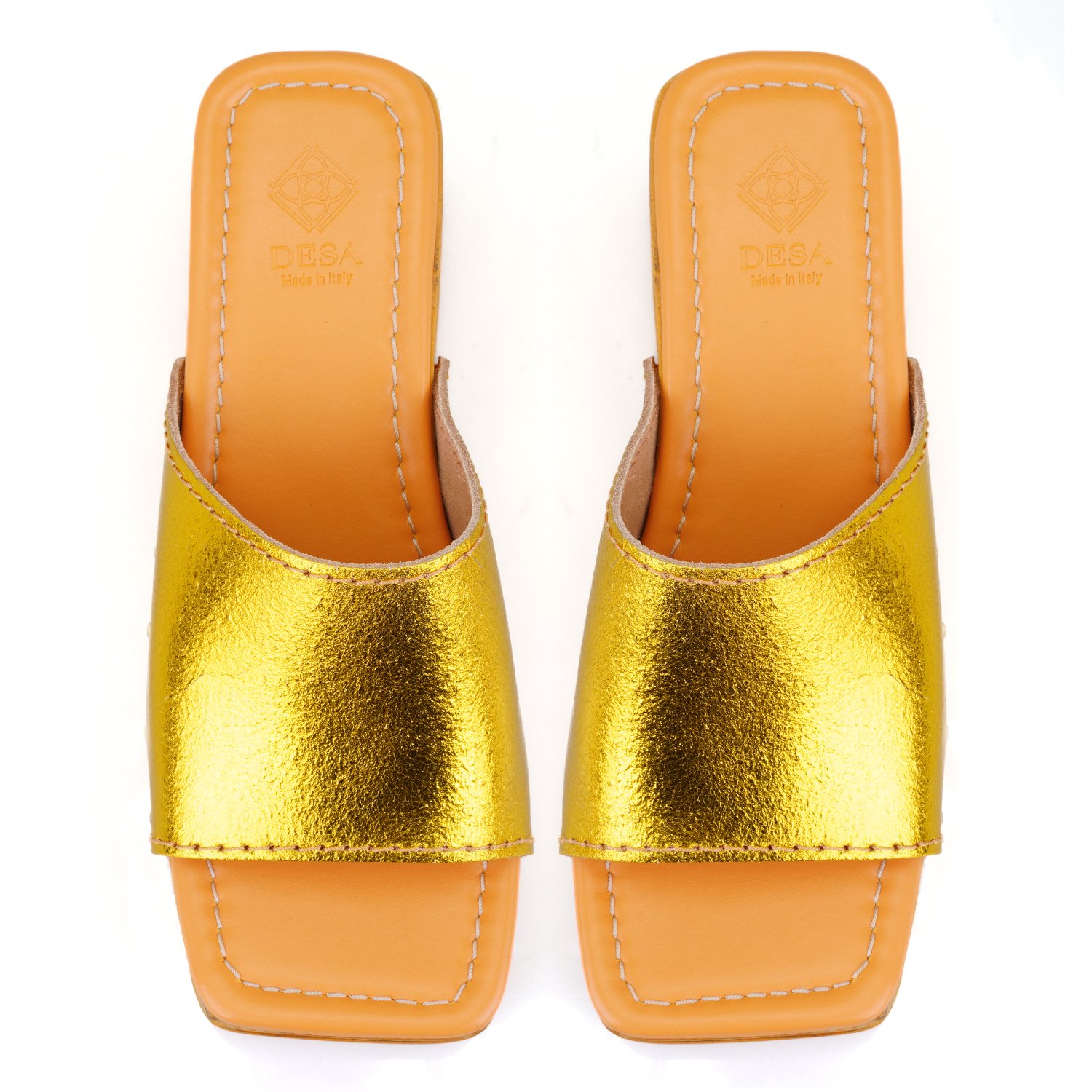 Desa Mavi Desa Deri Kadın Topuklu Terlik