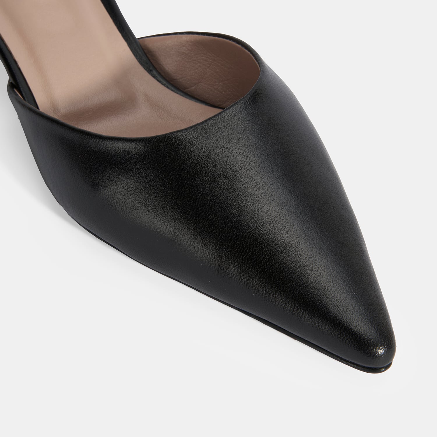 Desa Beyaz Desa Deri Kadın Topuklu Terlik