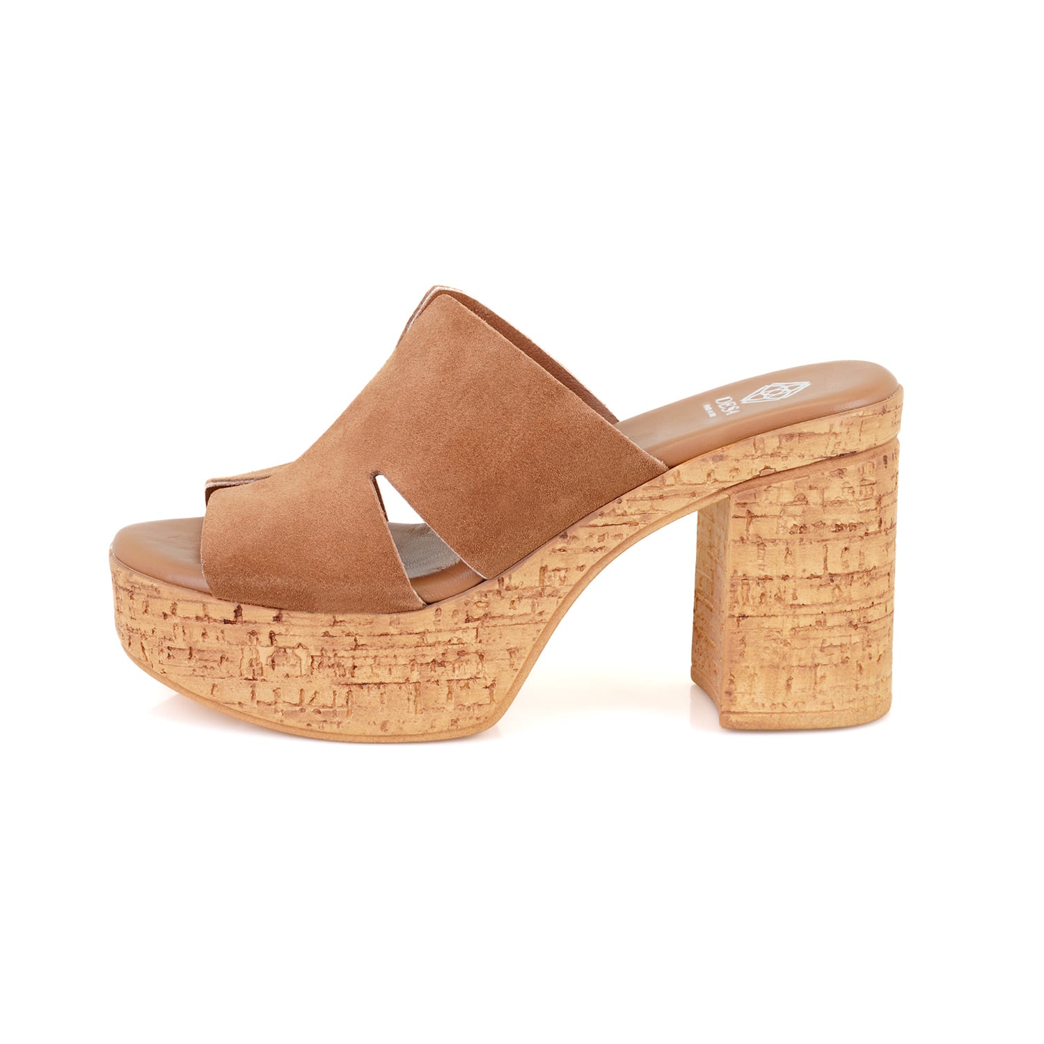 Desa Vizon Desa Deri Kadın Platform Topuklu Terlik