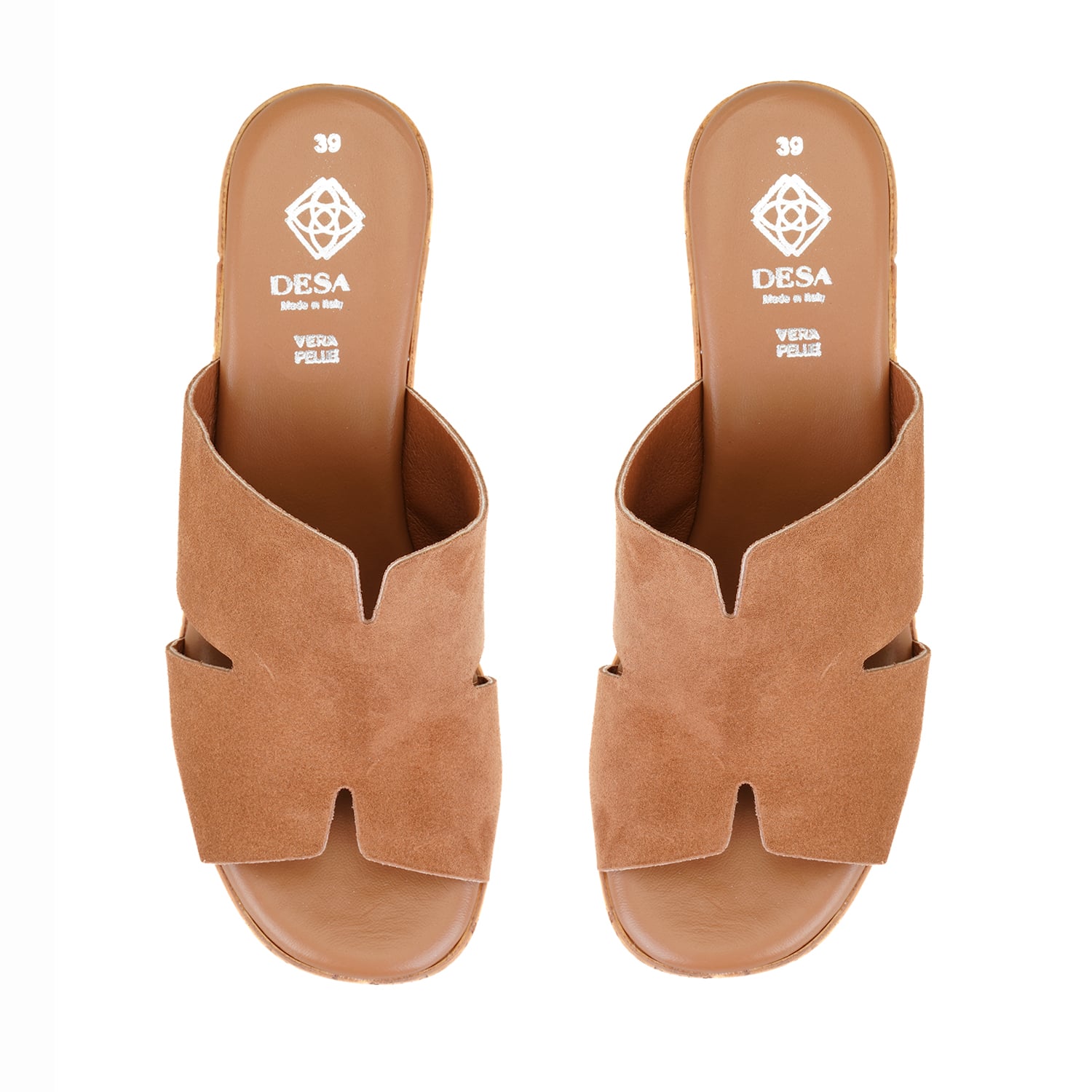 Desa Vizon Desa Deri Kadın Platform Topuklu Terlik