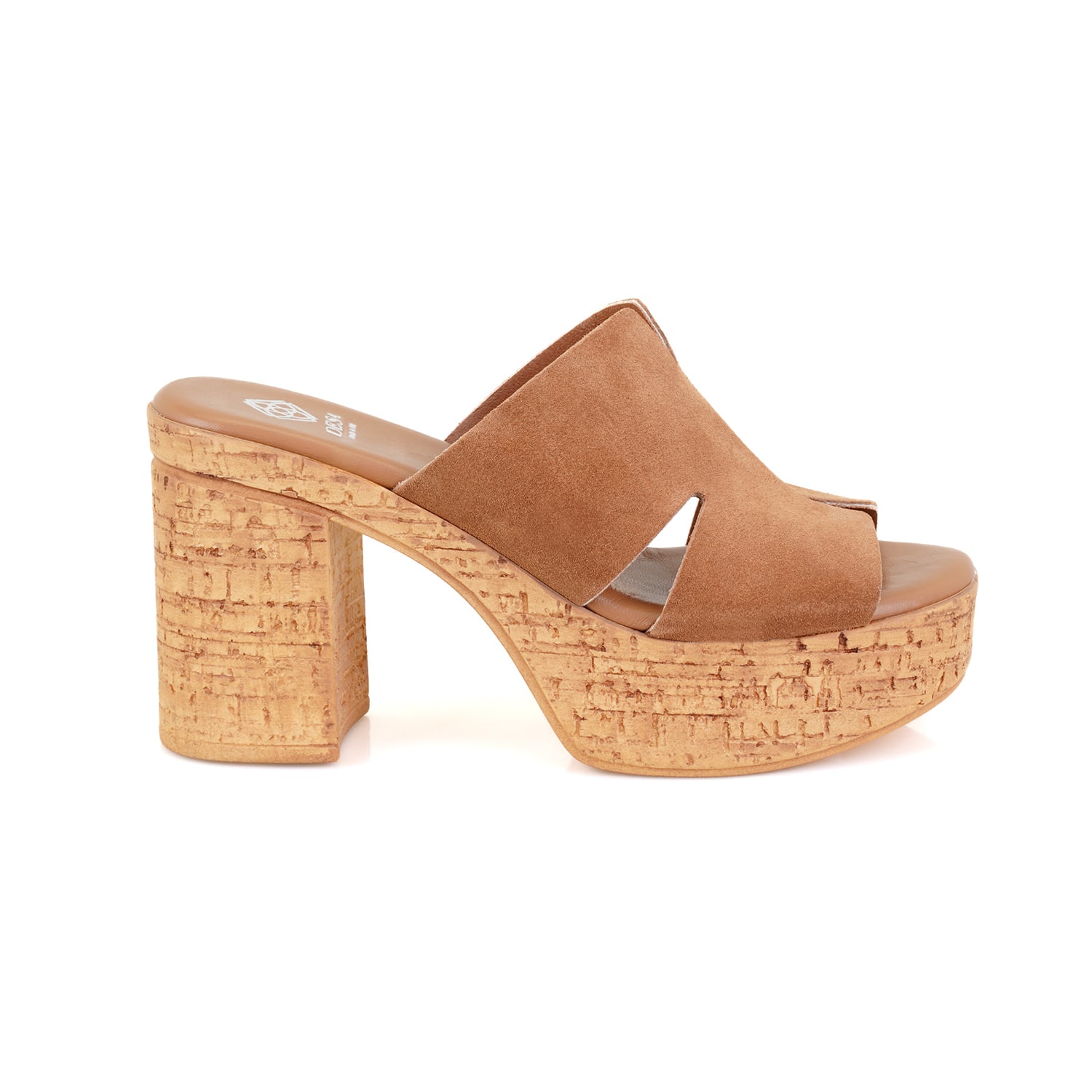 Desa Vizon Desa Deri Kadın Platform Topuklu Terlik