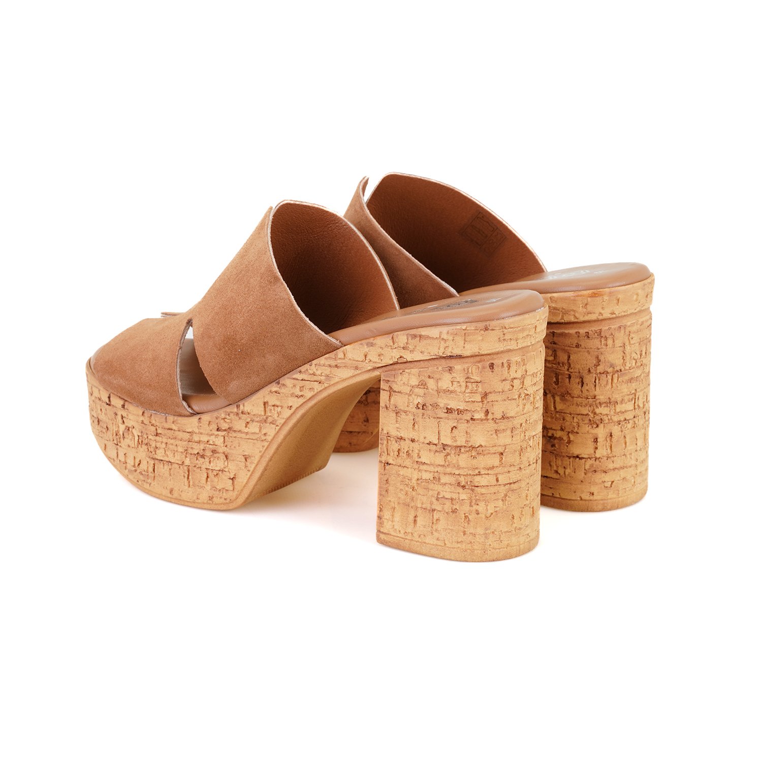 Desa Vizon Desa Deri Kadın Platform Topuklu Terlik