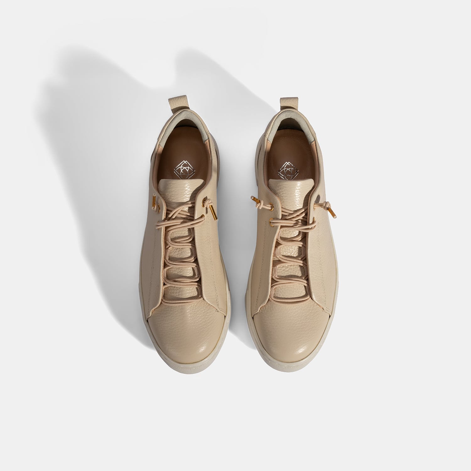 Desa Bej Desa Bağcıklı Kadın Deri Sneaker