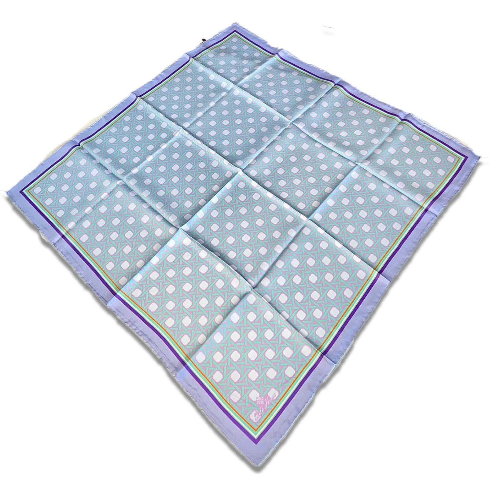  Silk Home Eflatun Karma Desen Tivil İpek Eşarp 11424-124