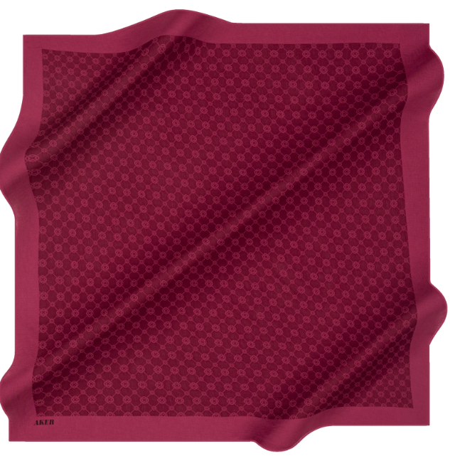 Aker Elegance Eşarp Mürdüm 1090500 994 Monogram Desen