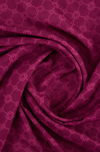 Aker Elegance Monogram Koyu Pembe Şal 1090100-994