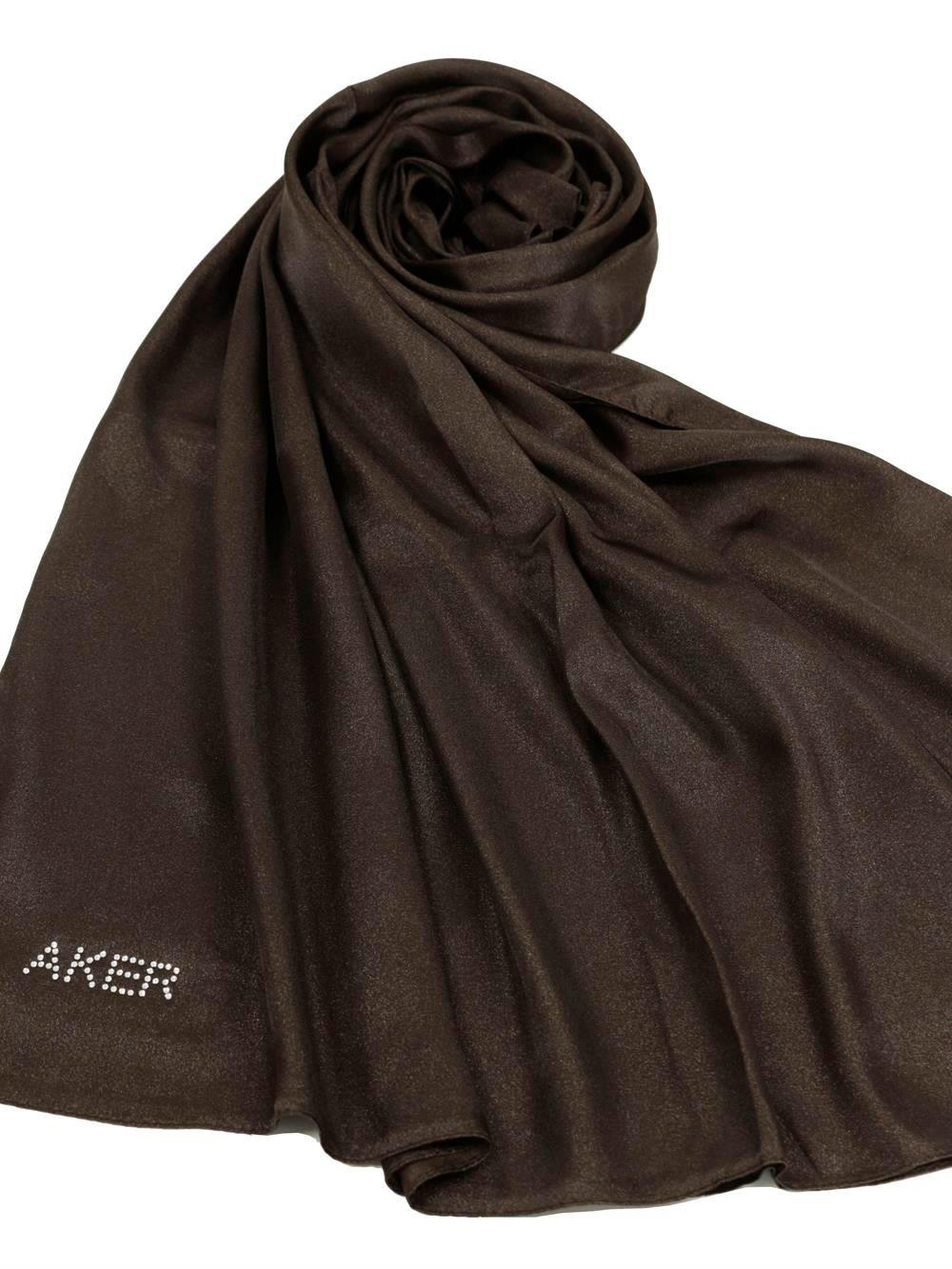 Aker Kristal Şal 3030100-931 Kahverengi