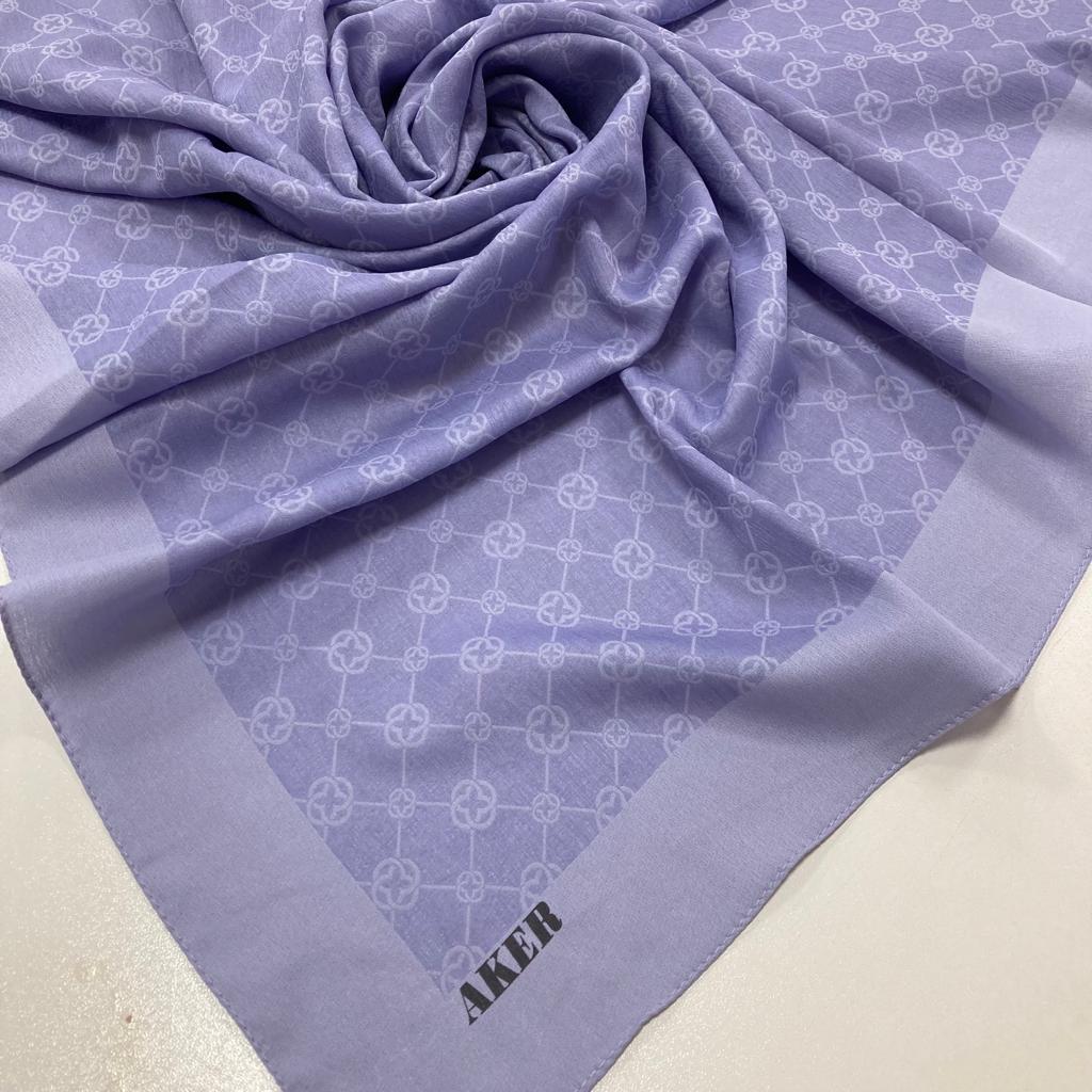 Aker Lila Elegance Monogram Eşarp 1090500-992