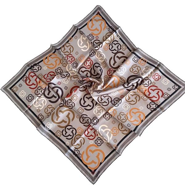 Aker Twill Silk Scarf 8831713-972-35610 Mink Mixed Pattern