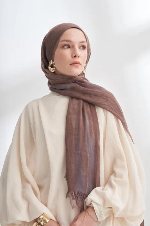 Armanda Organic Touch Viskoz Degrade Şal 3604 812 Stone Blend Desen
