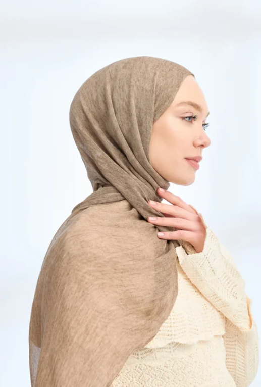 Armanda Organic Touch Viskoz Şal 3601 114 Camel Düz Desen