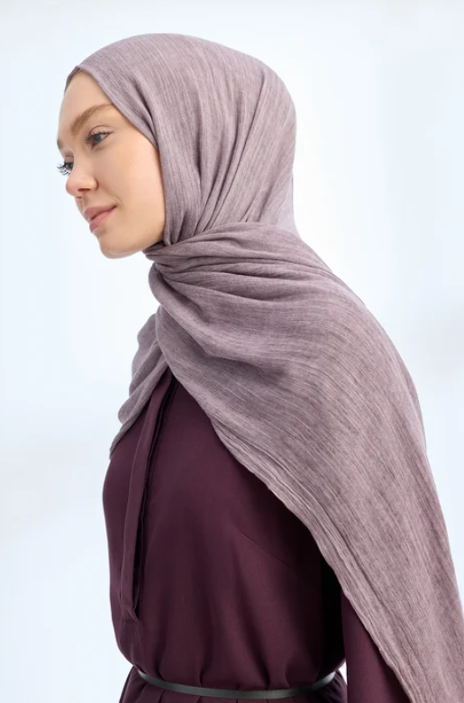 Armanda Organic Touch Viskoz Şal 3601 761 Leylak Düz Desen