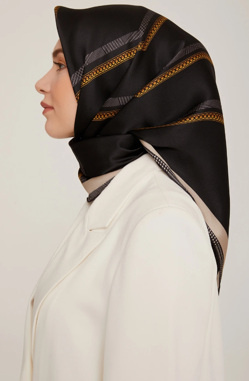Armine Nostalji Sura İpek 8833-09 Siyah-Vizon