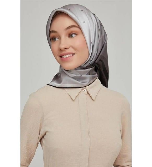 Armine Nostalji Tivil İpek 8652-84 Siyah  Karışık Desen