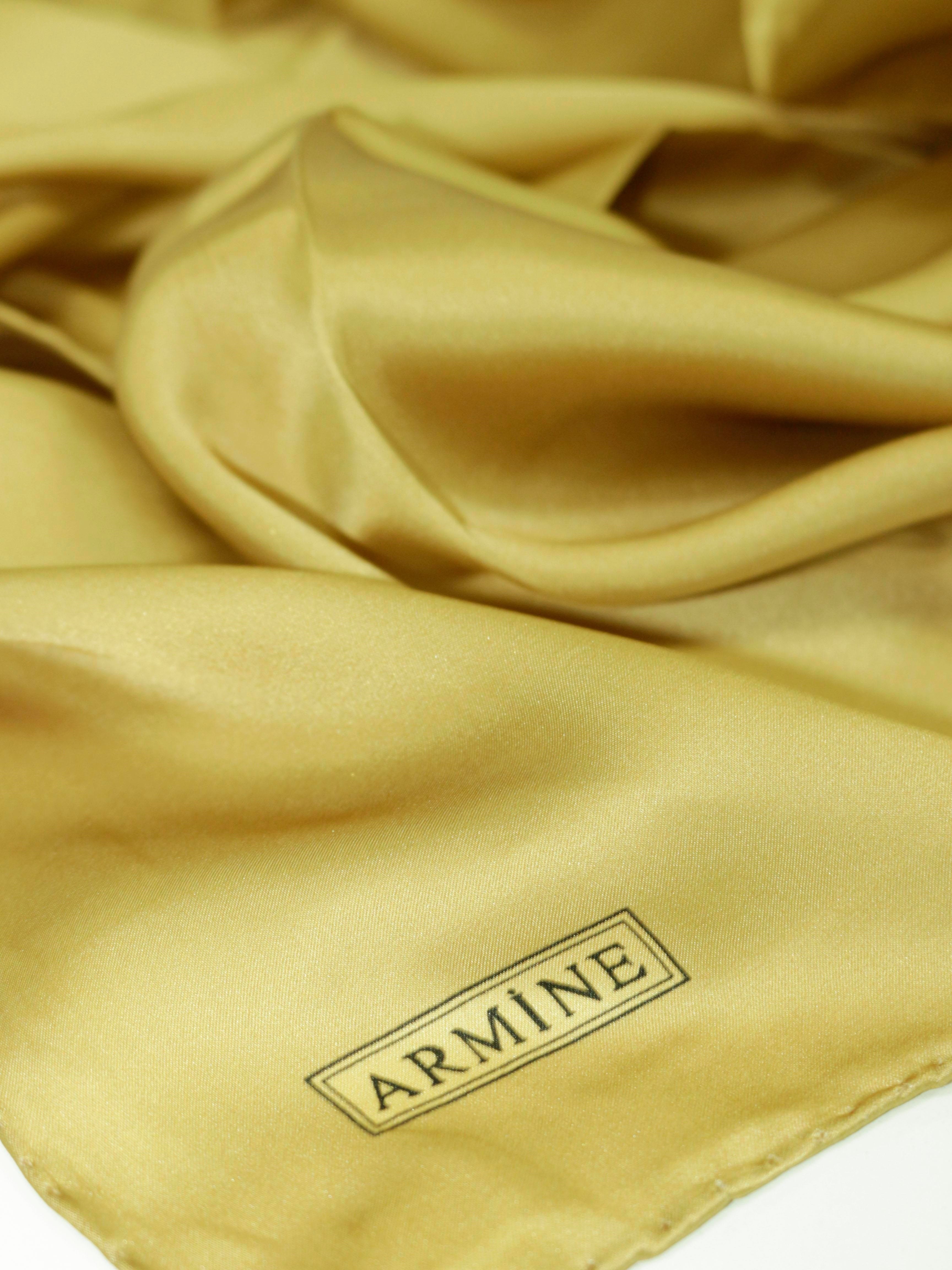 Armine Sura İpek IST 0010 - 144 Gold Düz Renk