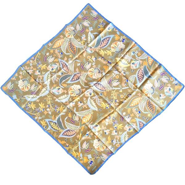 Armine Twill Silk Scarf 9227-53 Caramel Mixed Pattern