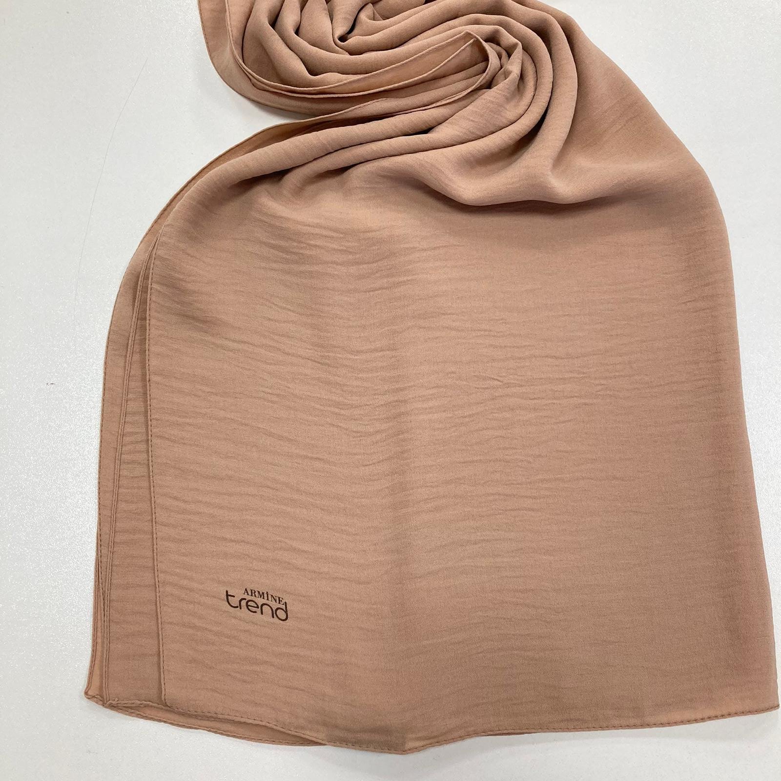 Armine Trend Camel Tek Renk Cazz Şal 4061