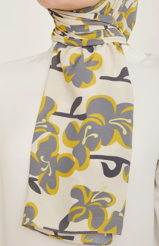 Armine Trend Defne Şal 06348-16 Krem Gri