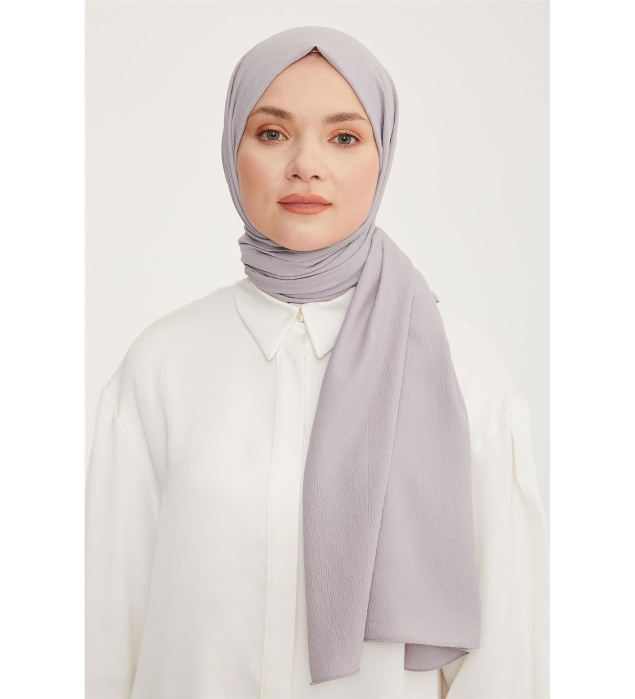Armine Trend Gri  Kırınkıl Şal - 03