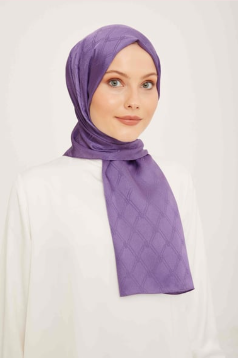 Armine Trend Jan Jan Mor Monogram Desenli Jakar Şal IST 6-21085