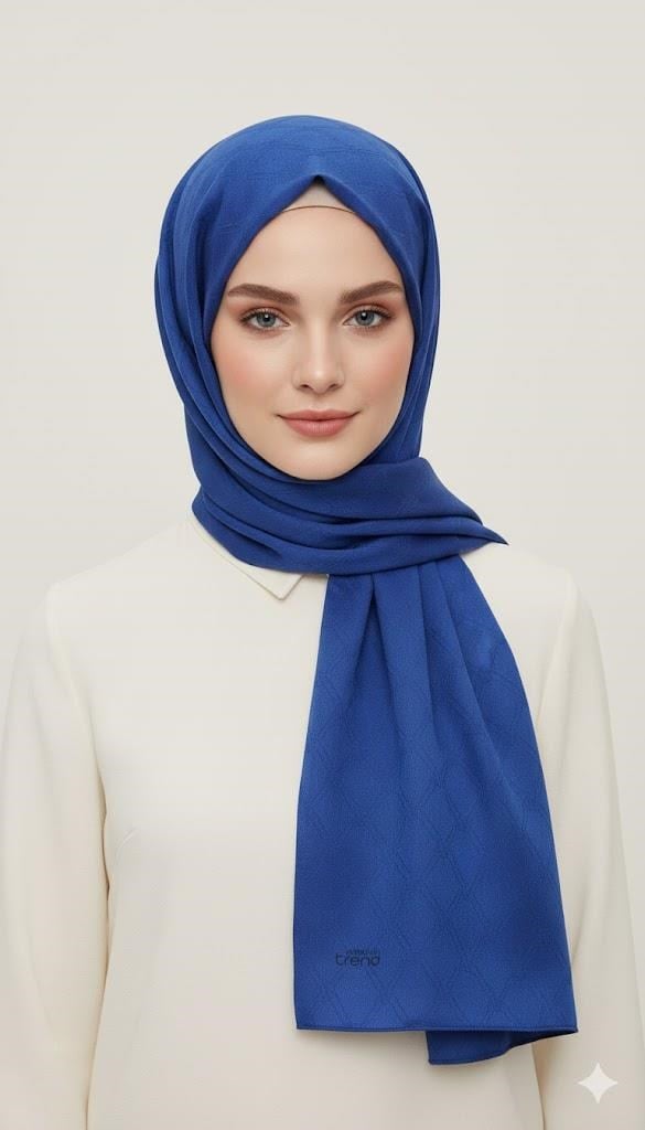 Armine Trend Janjan Jakar 6 Saks Mavi Monogram Desenli IST 21183