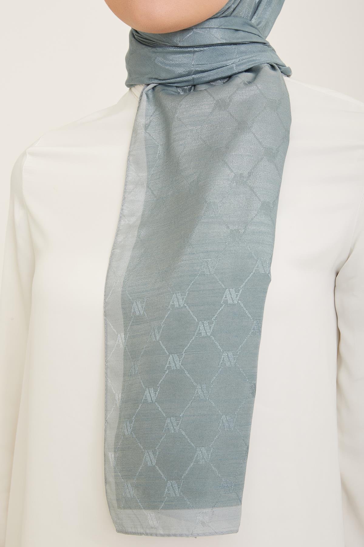 Armine Trend Monogram Şal 2-149 - Mint Yeşili