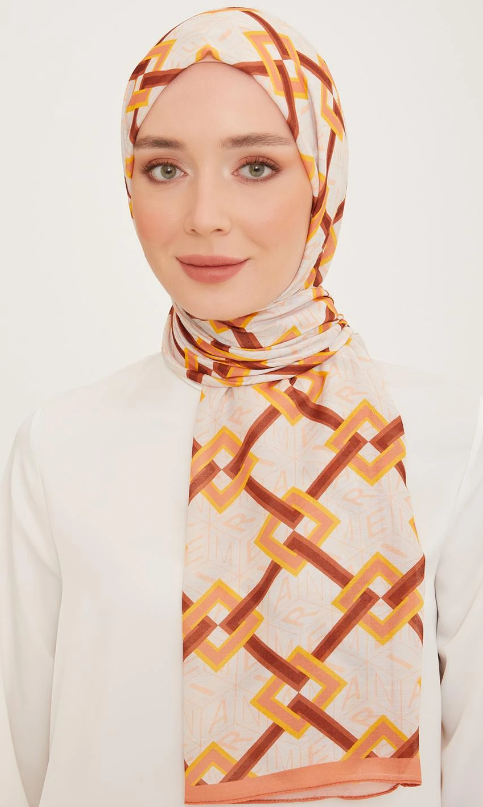 Armine Trend Şal Somon Karma Desen 10006-11