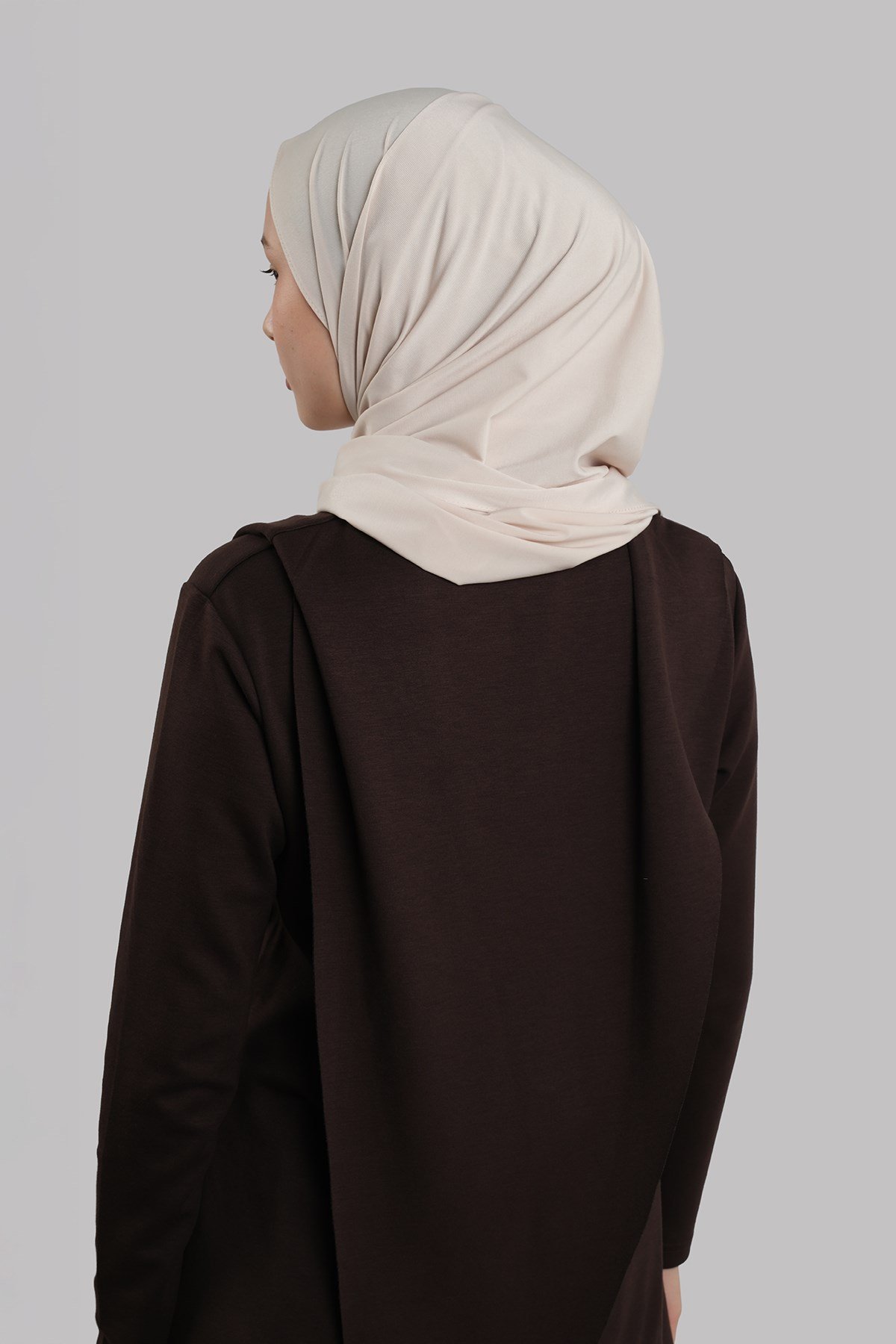 Bej Düz Klasik Şal Dikişli Premium Jersey Sade 202129_12