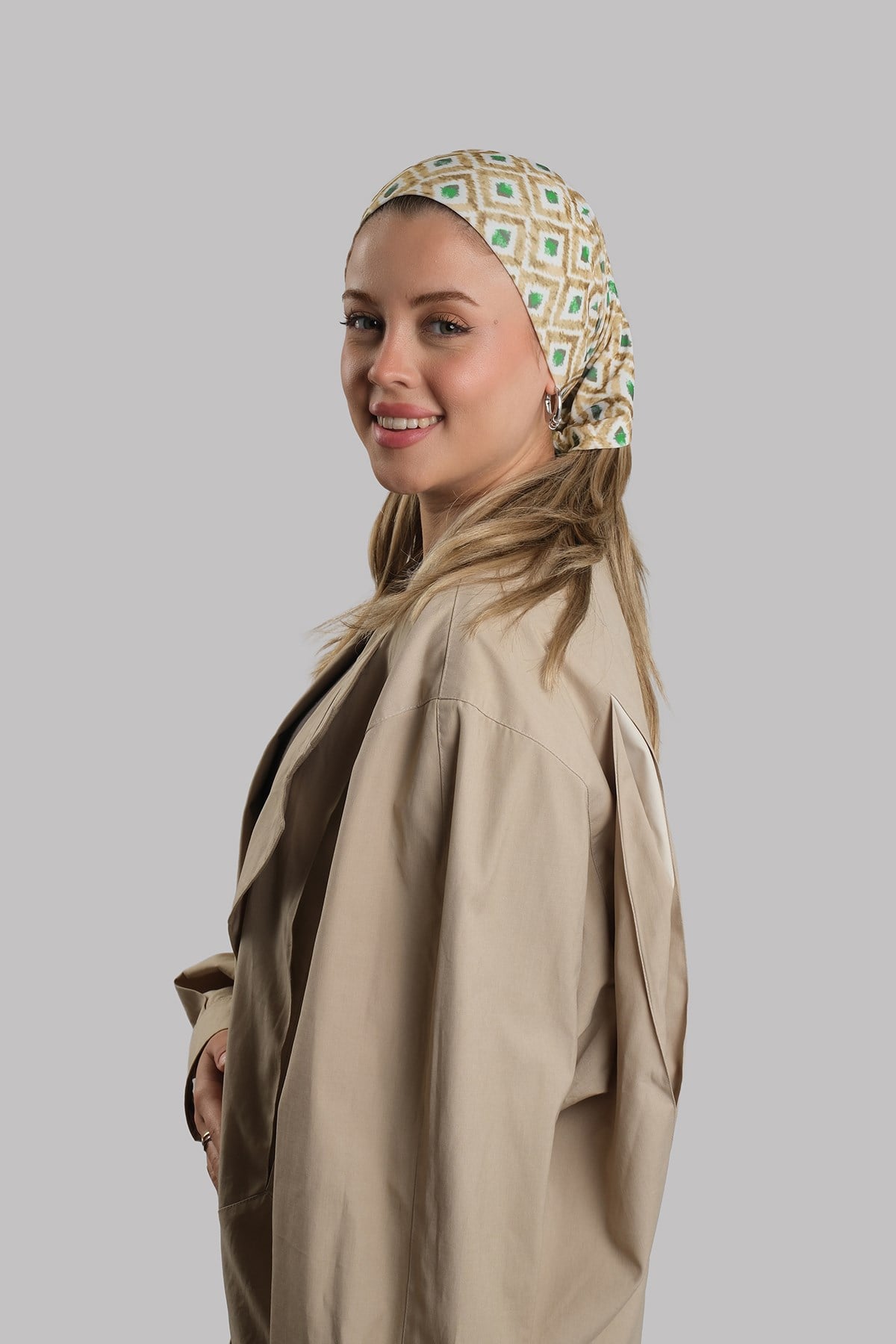 Bej Pratik Hazır Geçmeli Buff Bandana Sandy Desenli Boru Bone 2417_12