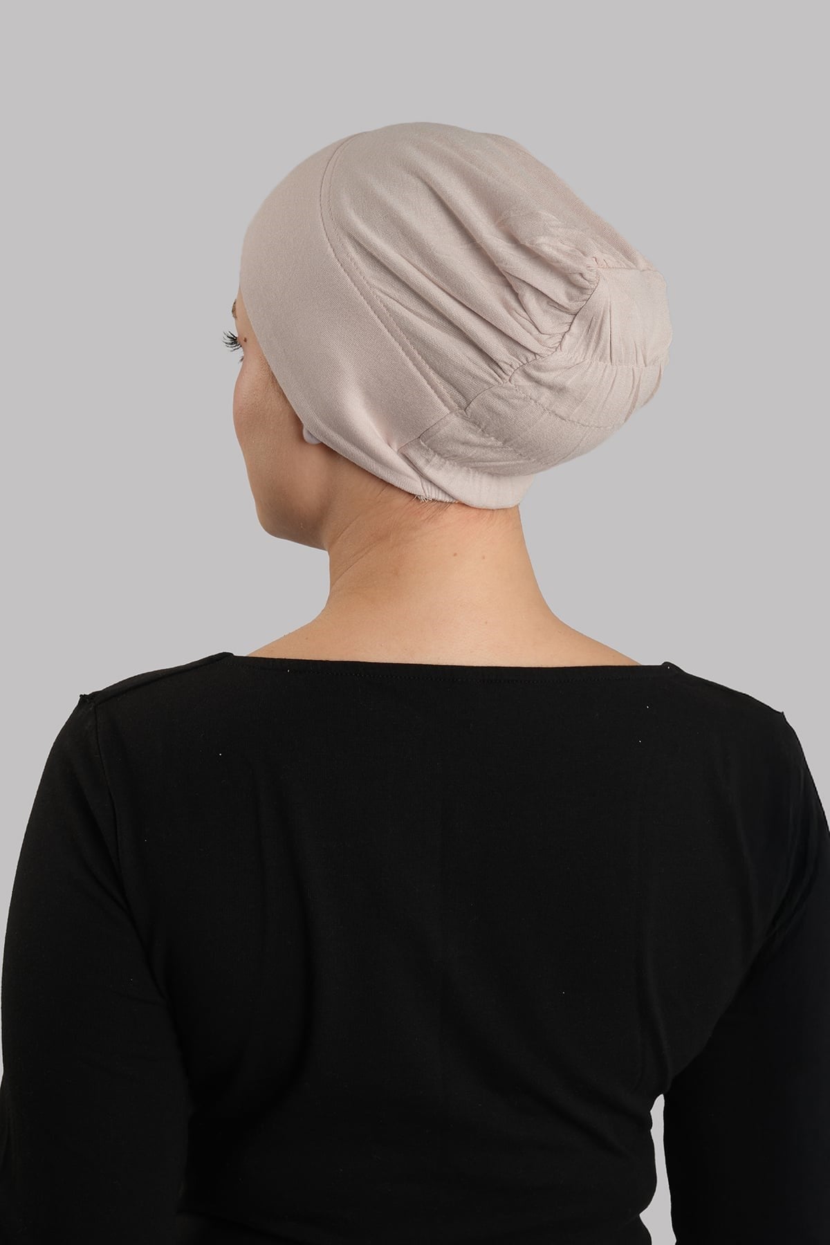 Bej Pratik Hazır Geçmeli İç Bone Viskon Süngerli Lastikli 3015_12