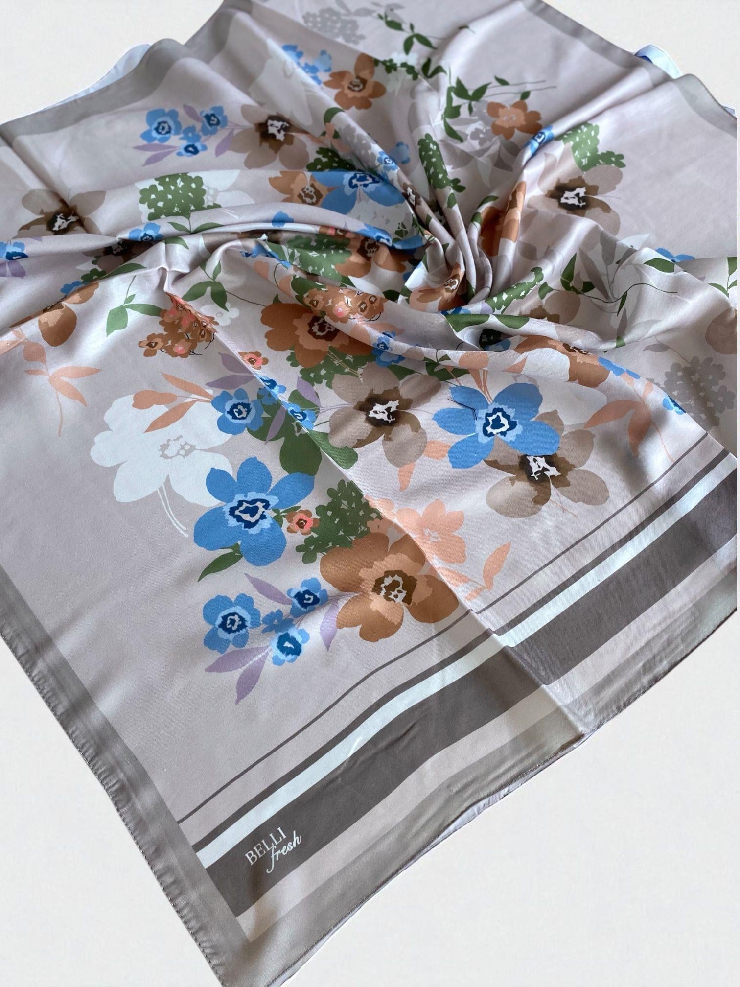 Belli Fresh Nova Eşarp 1011-18 Vizon Karışık Desen 49752