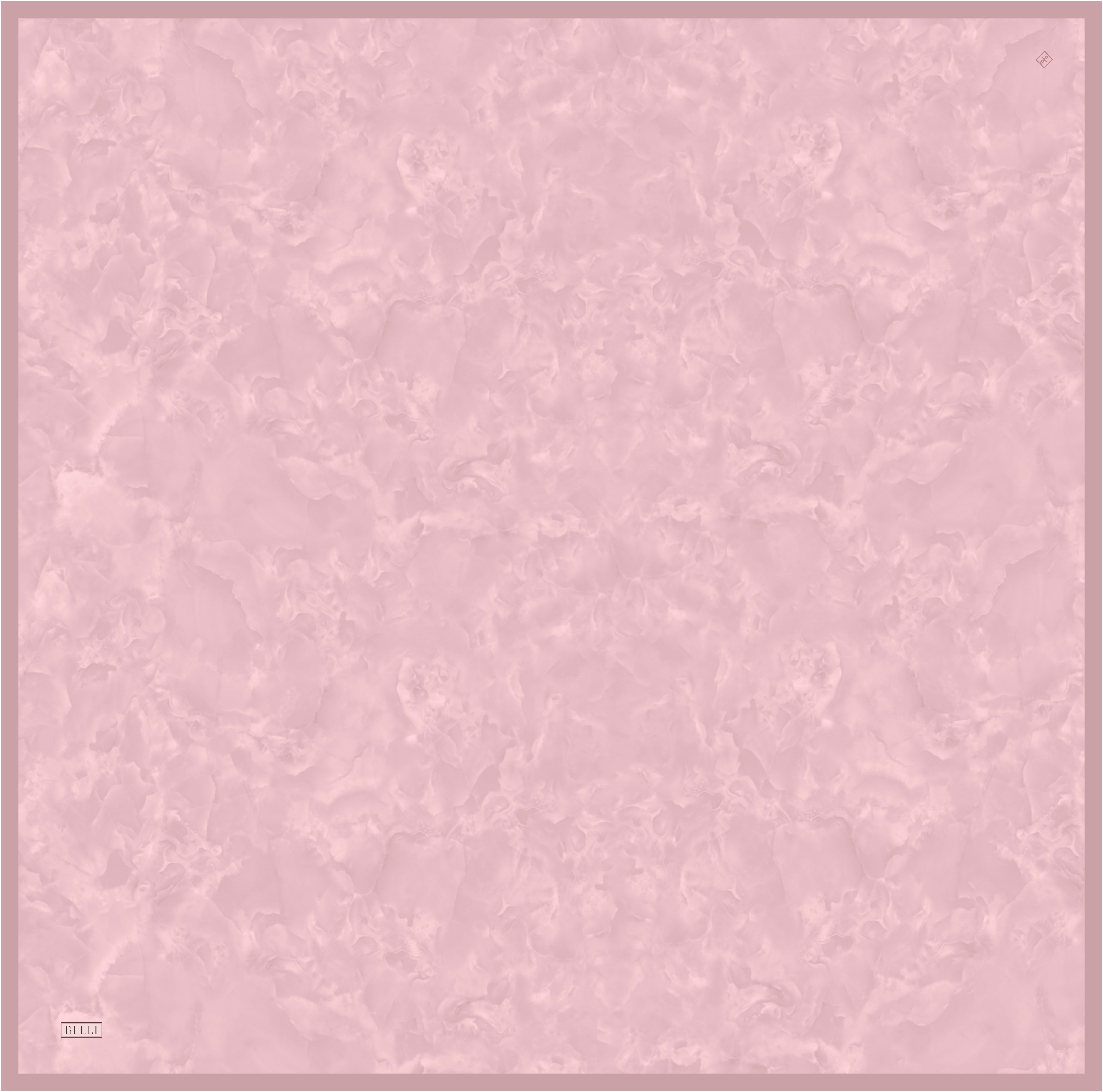 Belli Tivil İpek Eşarp 4428 01 Pembe Soyut Desen
