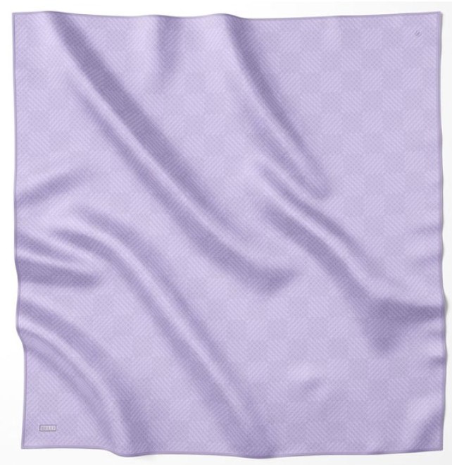 Belli Tivil Saf İpek Eşarp 4104 -56  Lila Geometrik Desen