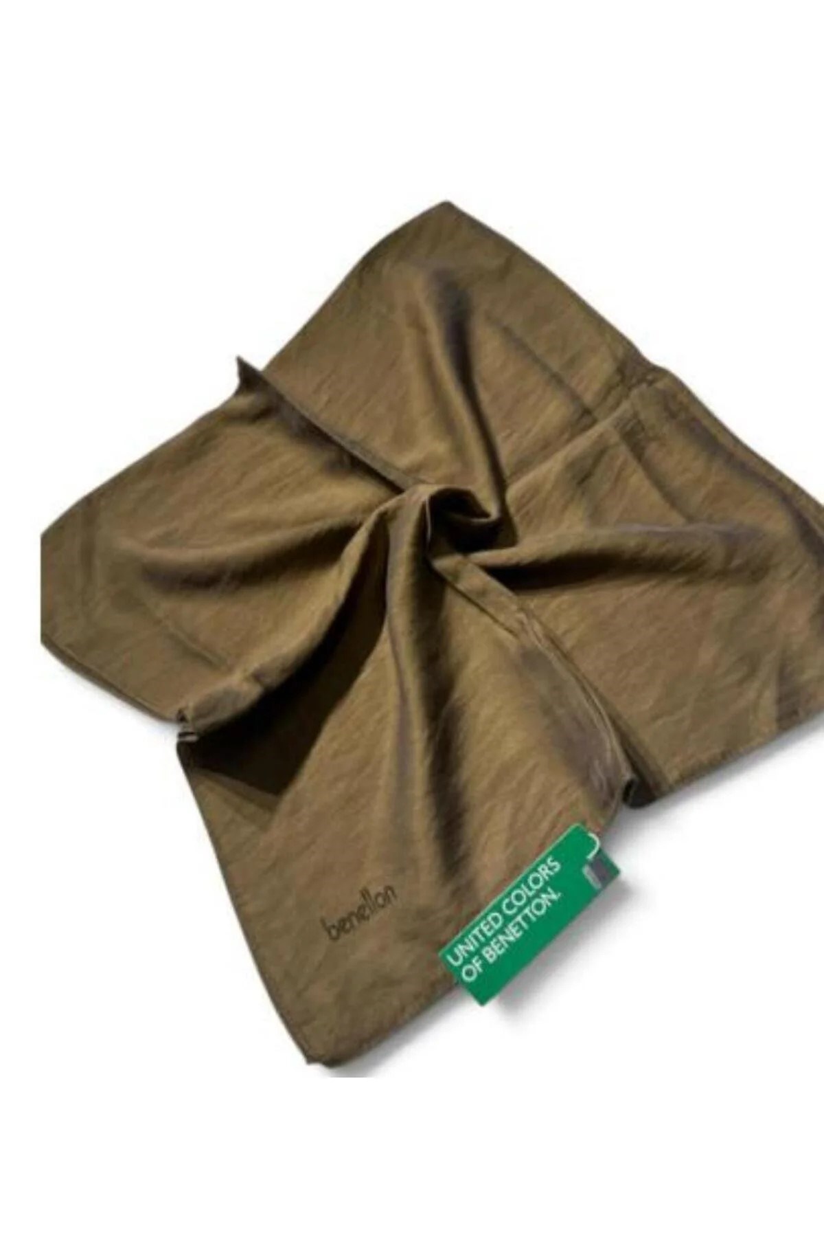 Benetton Siena Eşarp 1022 058 Toprak Düz Desen